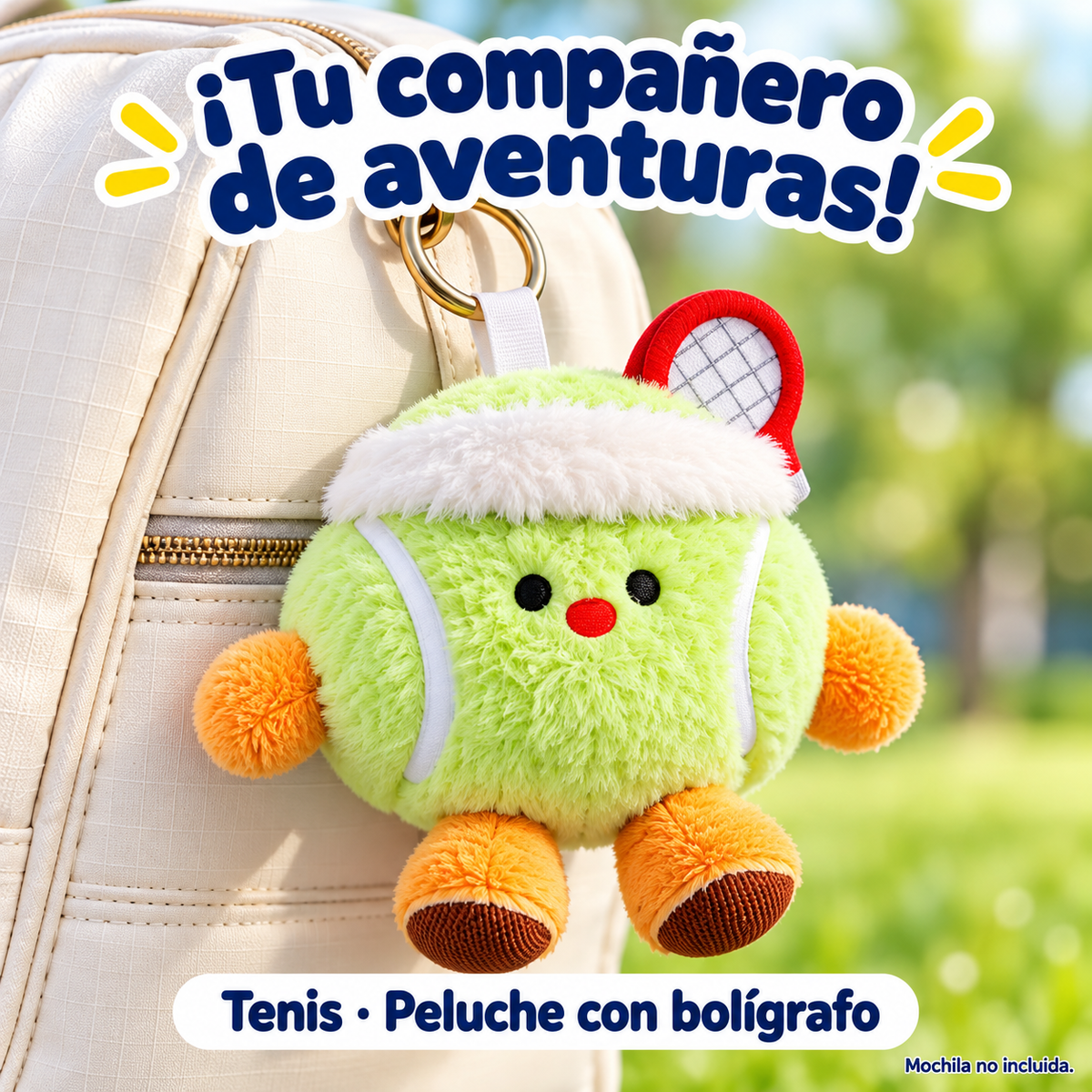 Peluche Deportivo con LÁPIZ y Aro para Colgar