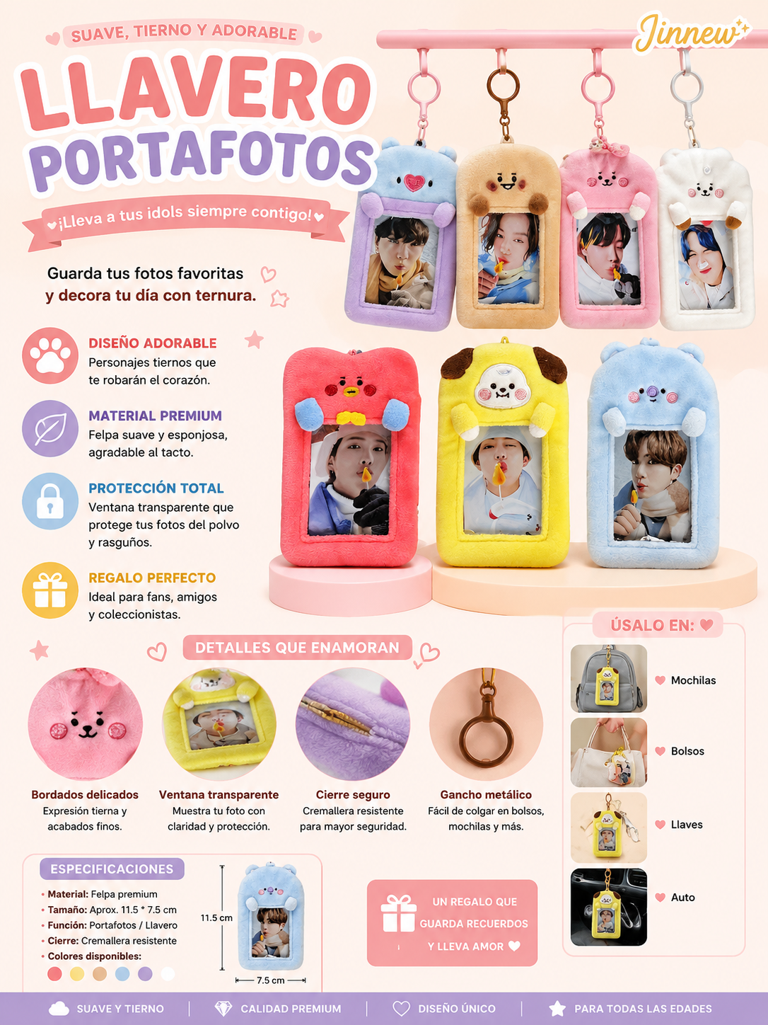 Llavero porta tarjeta X 14uni