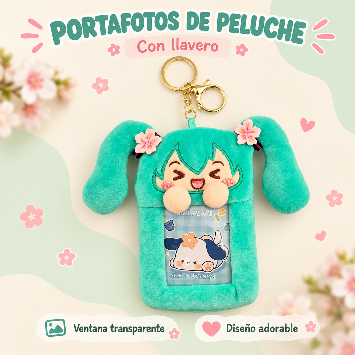 Porta credencial miku