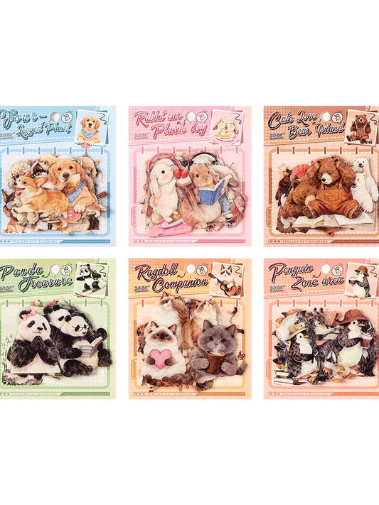 Stickers Troquelados de Animales – Pack de 30 Unidades J-26