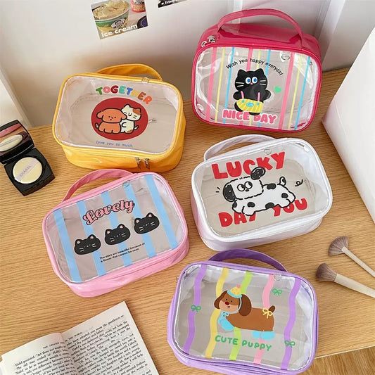 Bolsa de plástico transparente PVC (regalo 1 llavero )