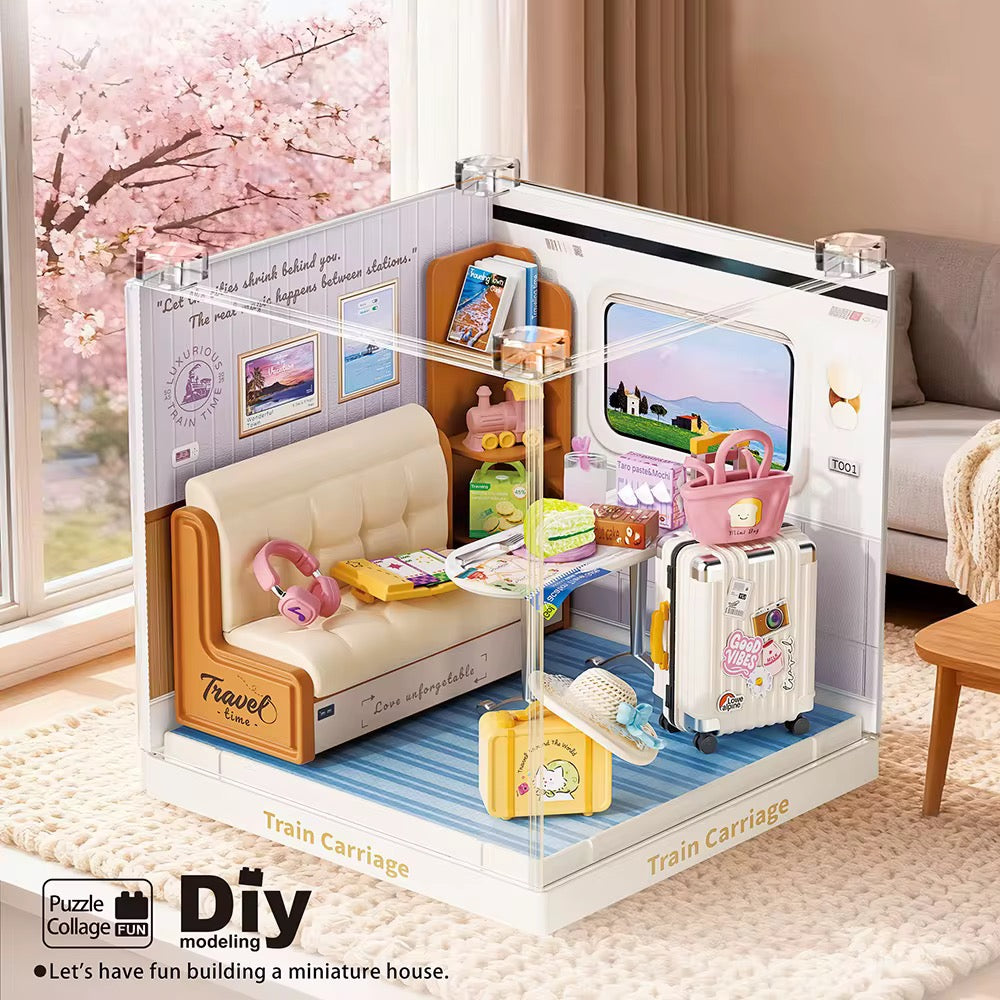 （MU08036）Rompecabezas 3D de Plástico, Casa en Miniatura DIY