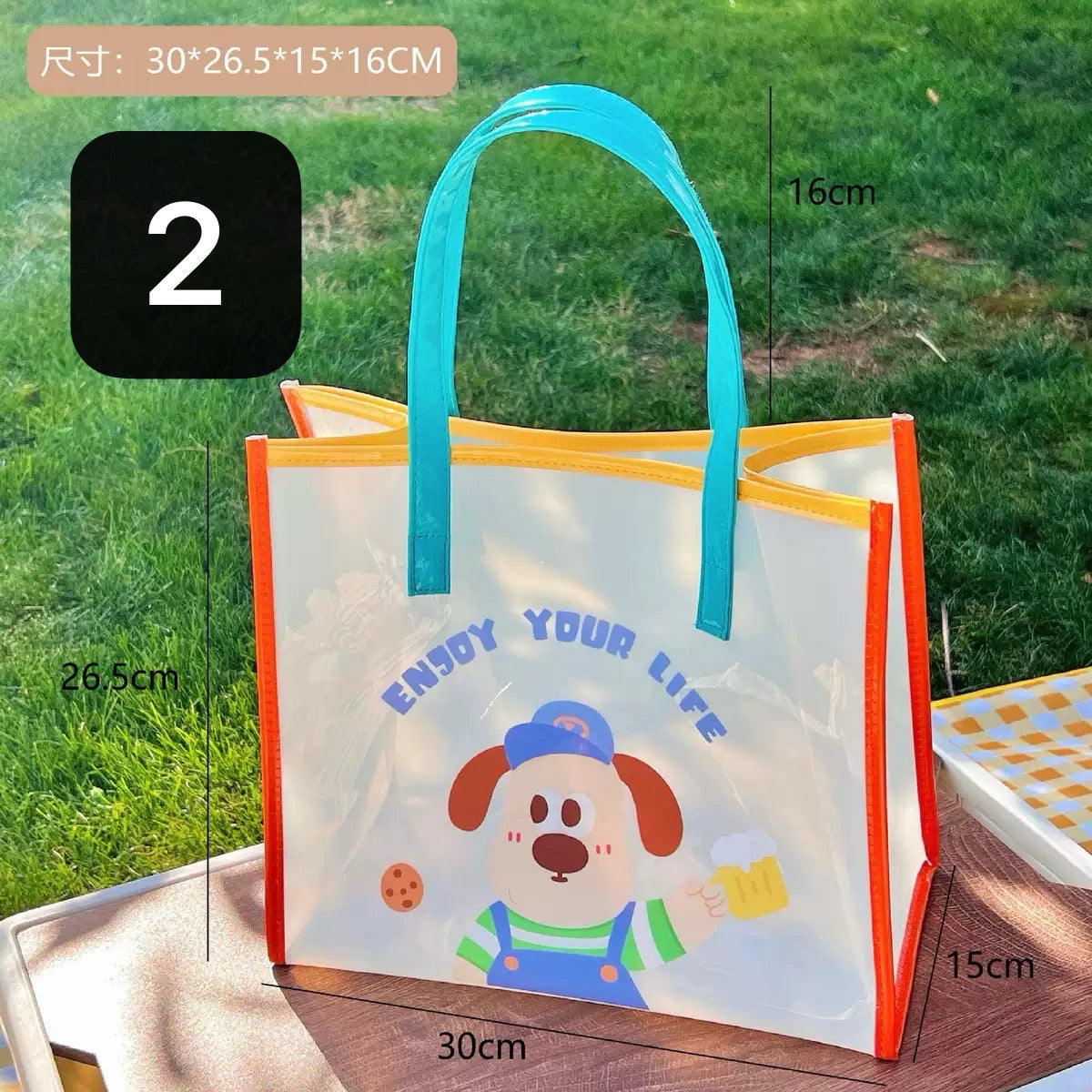 Bolsas de playa plástico transparente de PVC (ty-29-34)