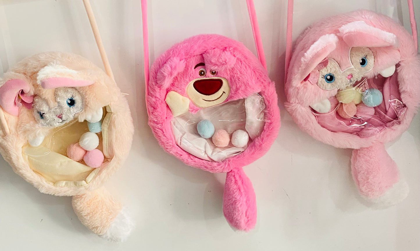 Bolso  cartera peluche