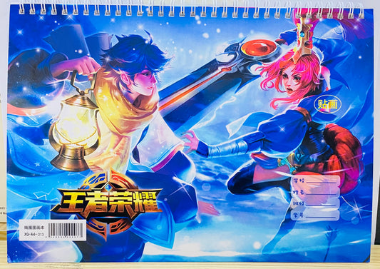 Croquera A4 con stikers