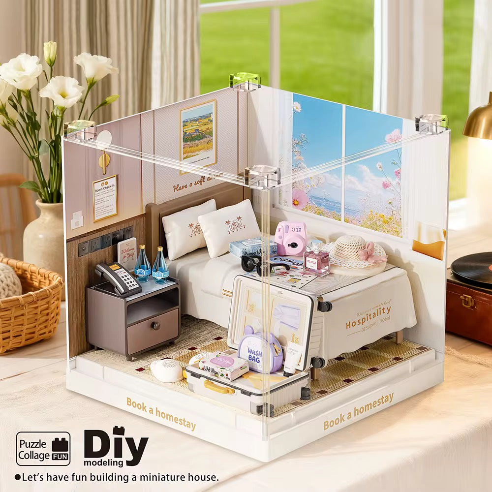 （MU08038）Rompecabezas 3D de Plástico, Casa en Miniatura DIY