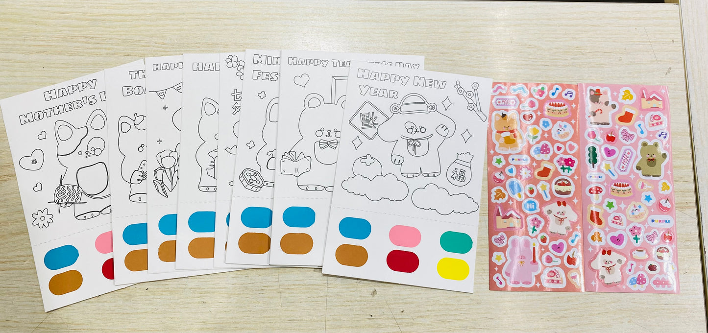 Set para pintar con stickers