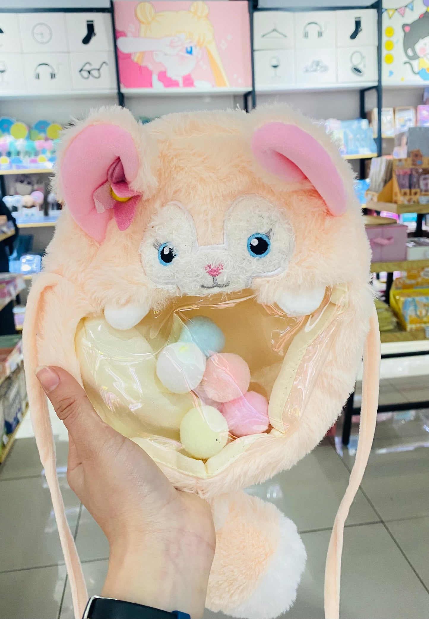 Bolso  cartera peluche
