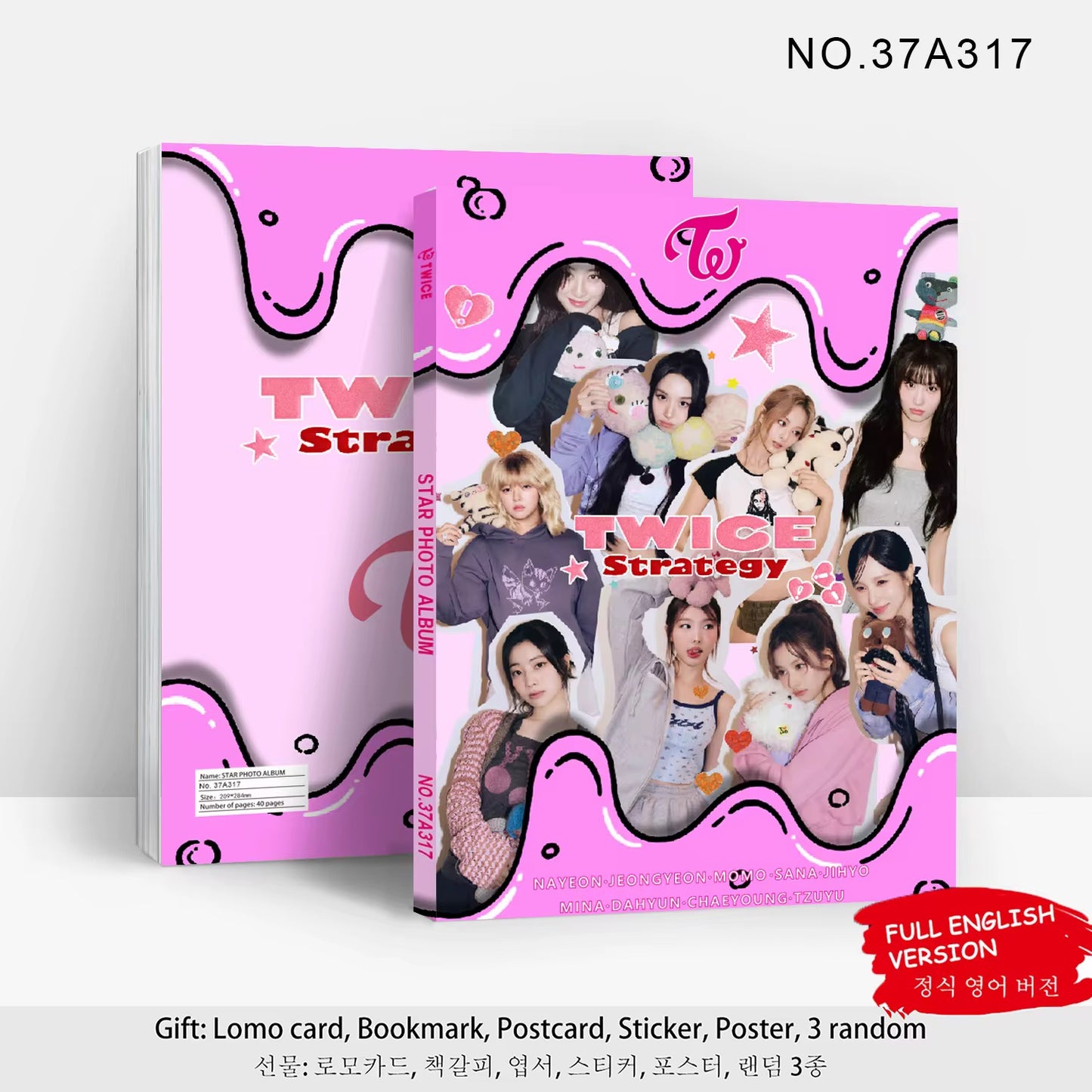 Fotográfico K-pop grupo twice