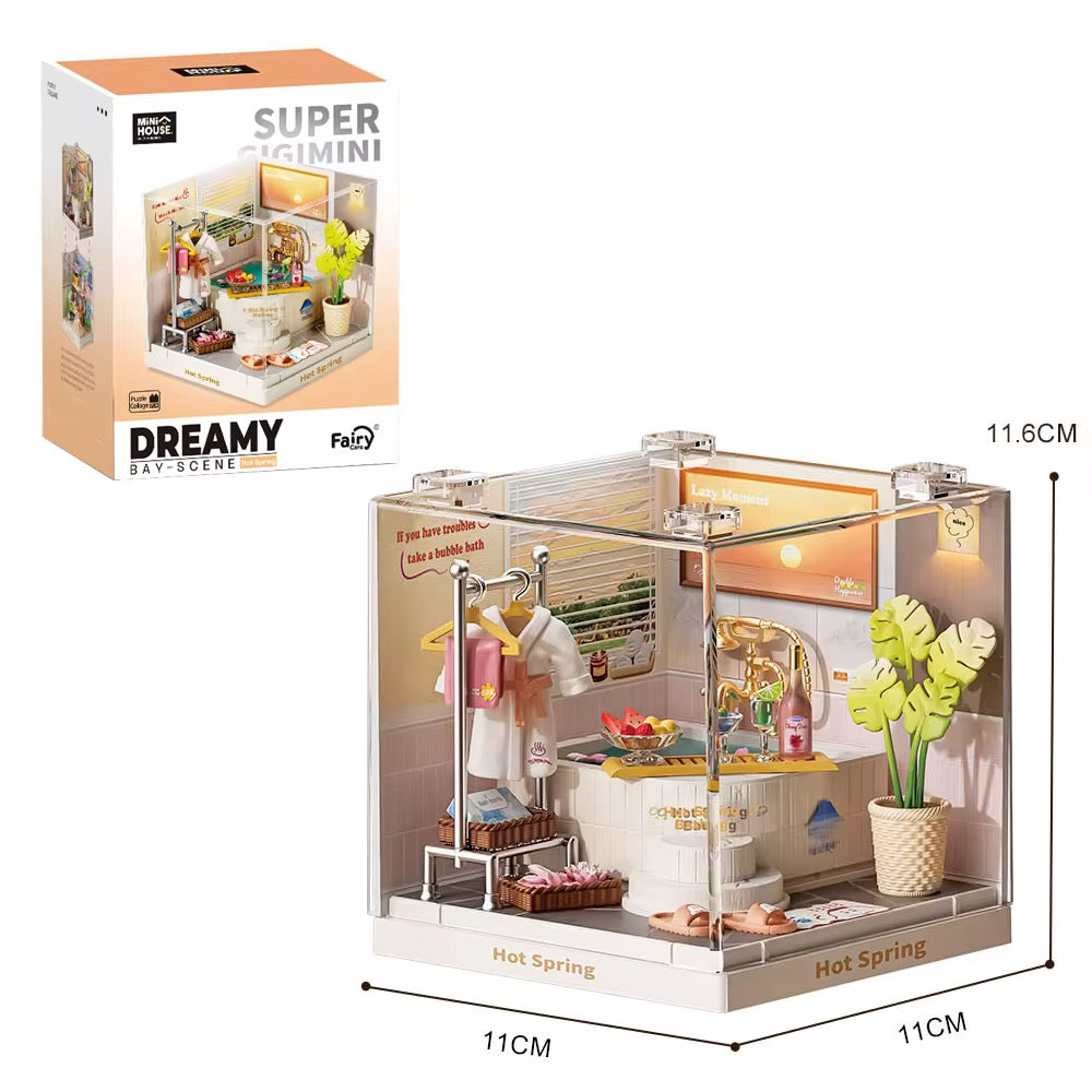 Rompecabezas 3D de Plástico, Casa en Miniatura DIY （MU08041)