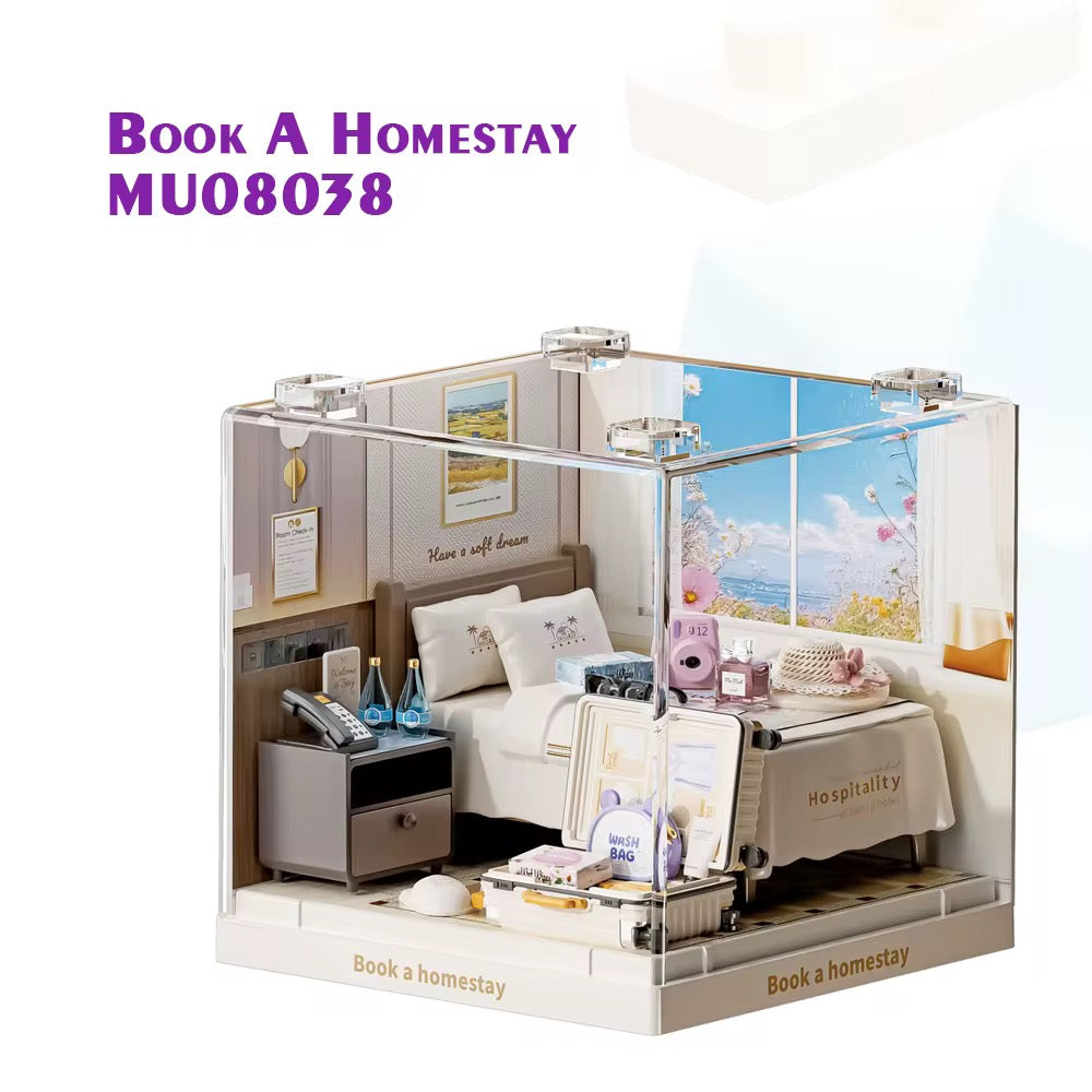 （MU08038）Rompecabezas 3D de Plástico, Casa en Miniatura DIY