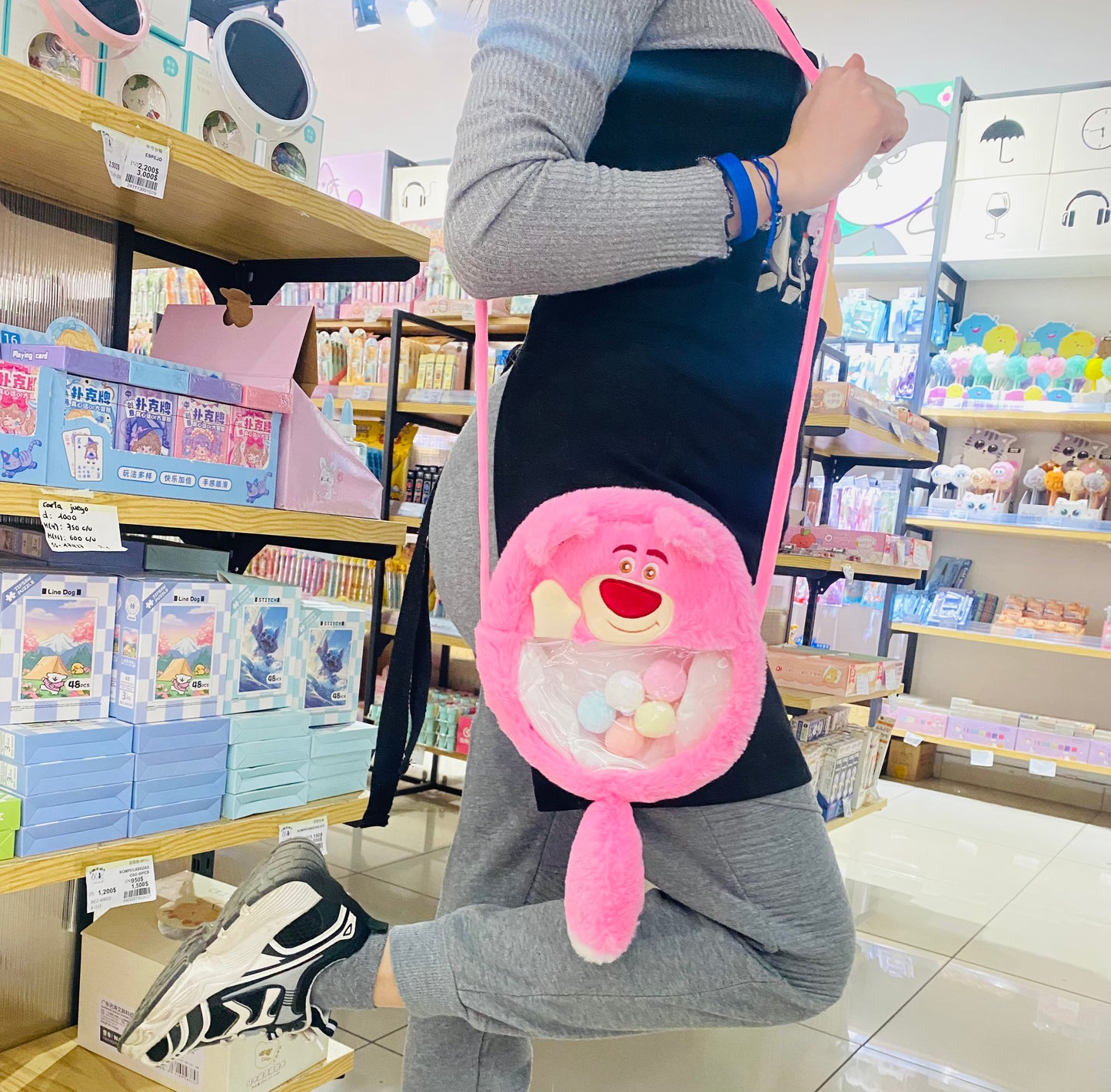 Bolso  cartera peluche