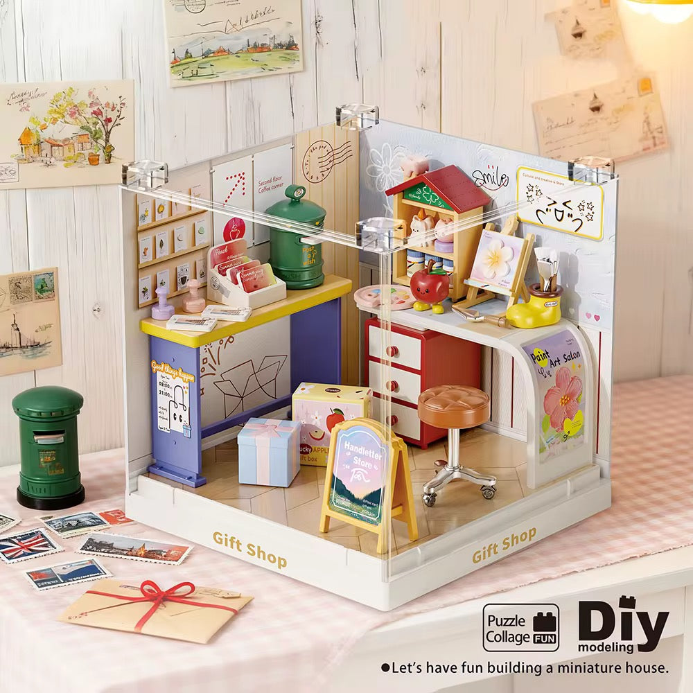 （MU08037）Rompecabezas 3D de Plástico, Casa en Miniatura DIY