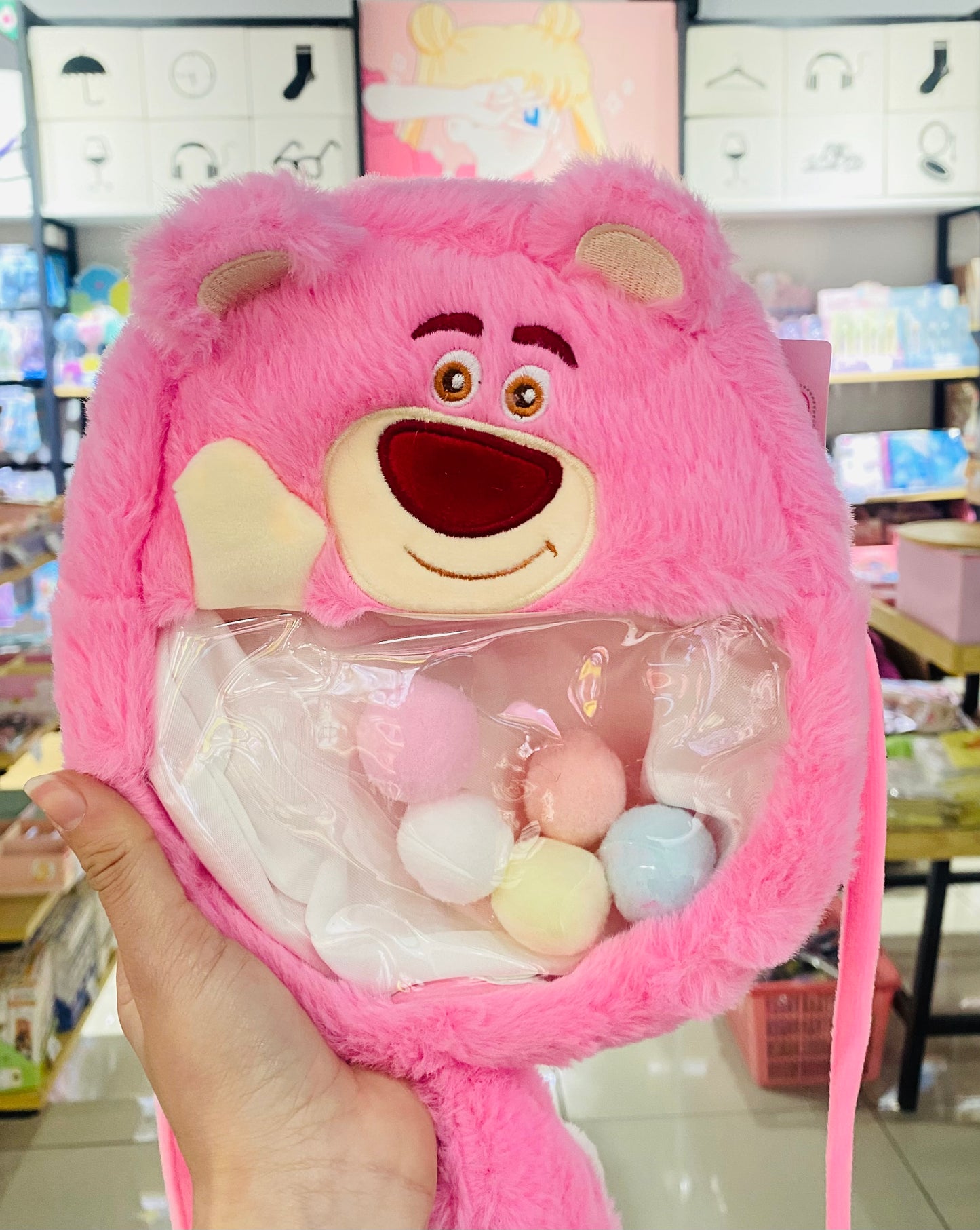 Bolso  cartera peluche