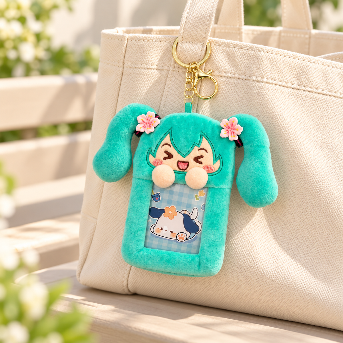 Porta credencial miku