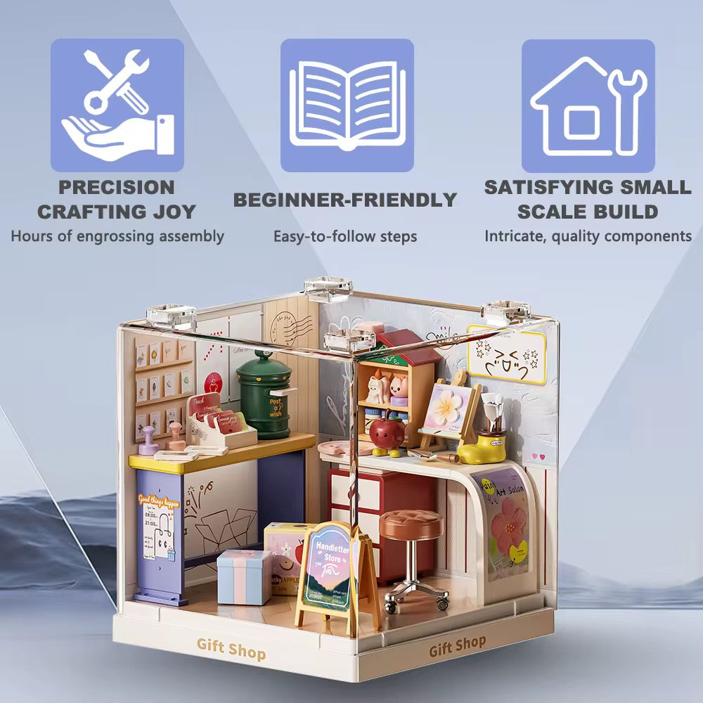 （MU08037）Rompecabezas 3D de Plástico, Casa en Miniatura DIY