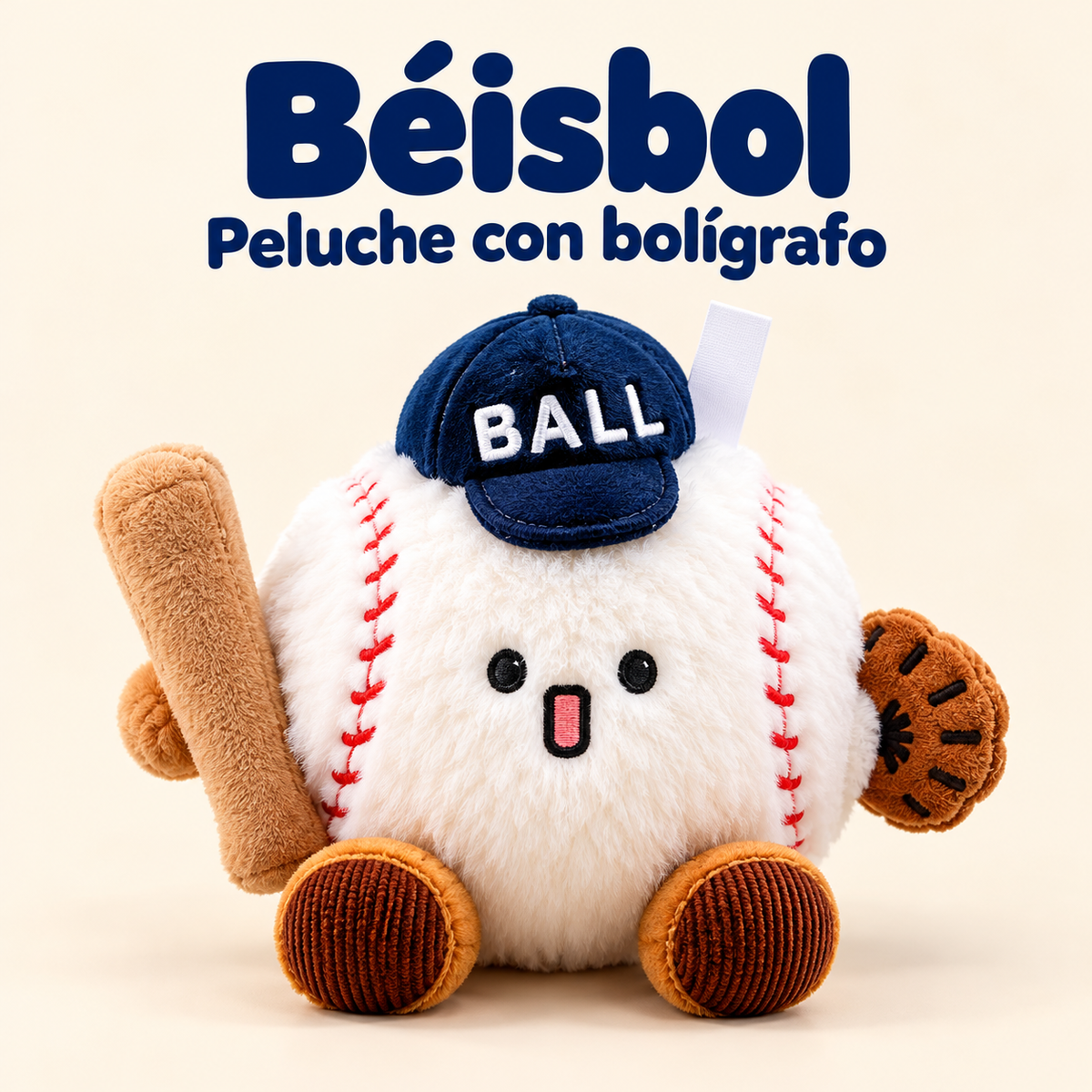 Peluche Deportivo con LÁPIZ y Aro para Colgar