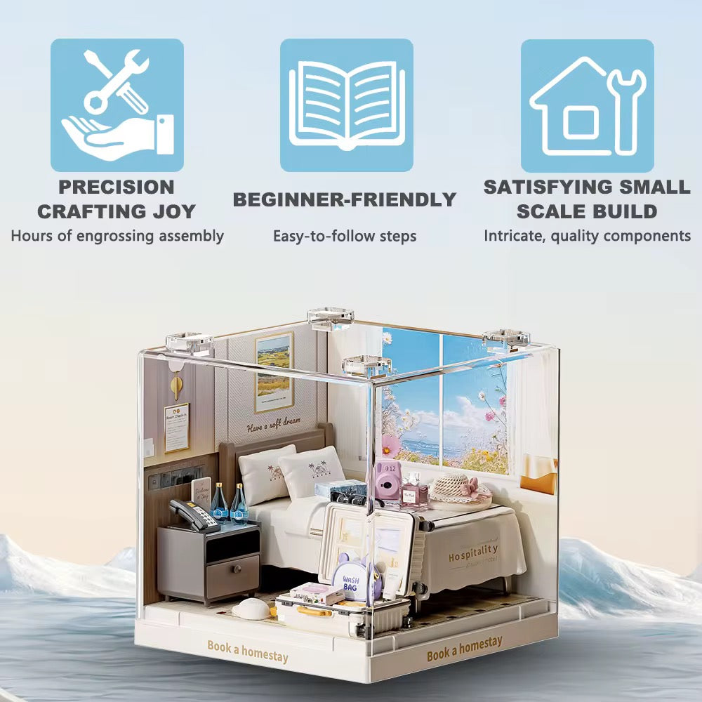 （MU08038）Rompecabezas 3D de Plástico, Casa en Miniatura DIY