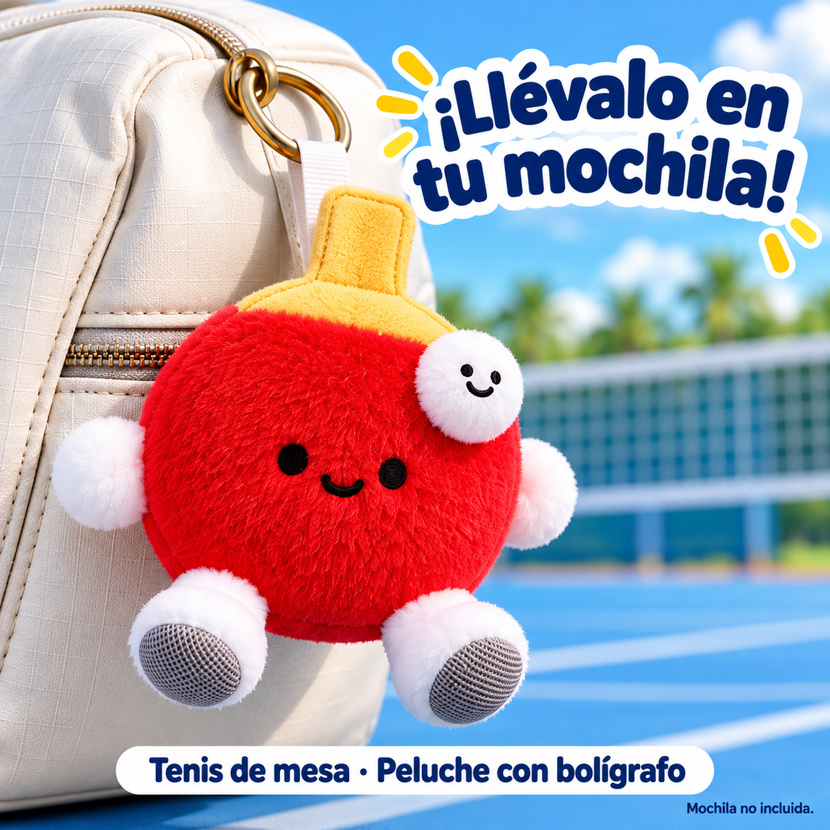 Peluche Deportivo con LÁPIZ y Aro para Colgar