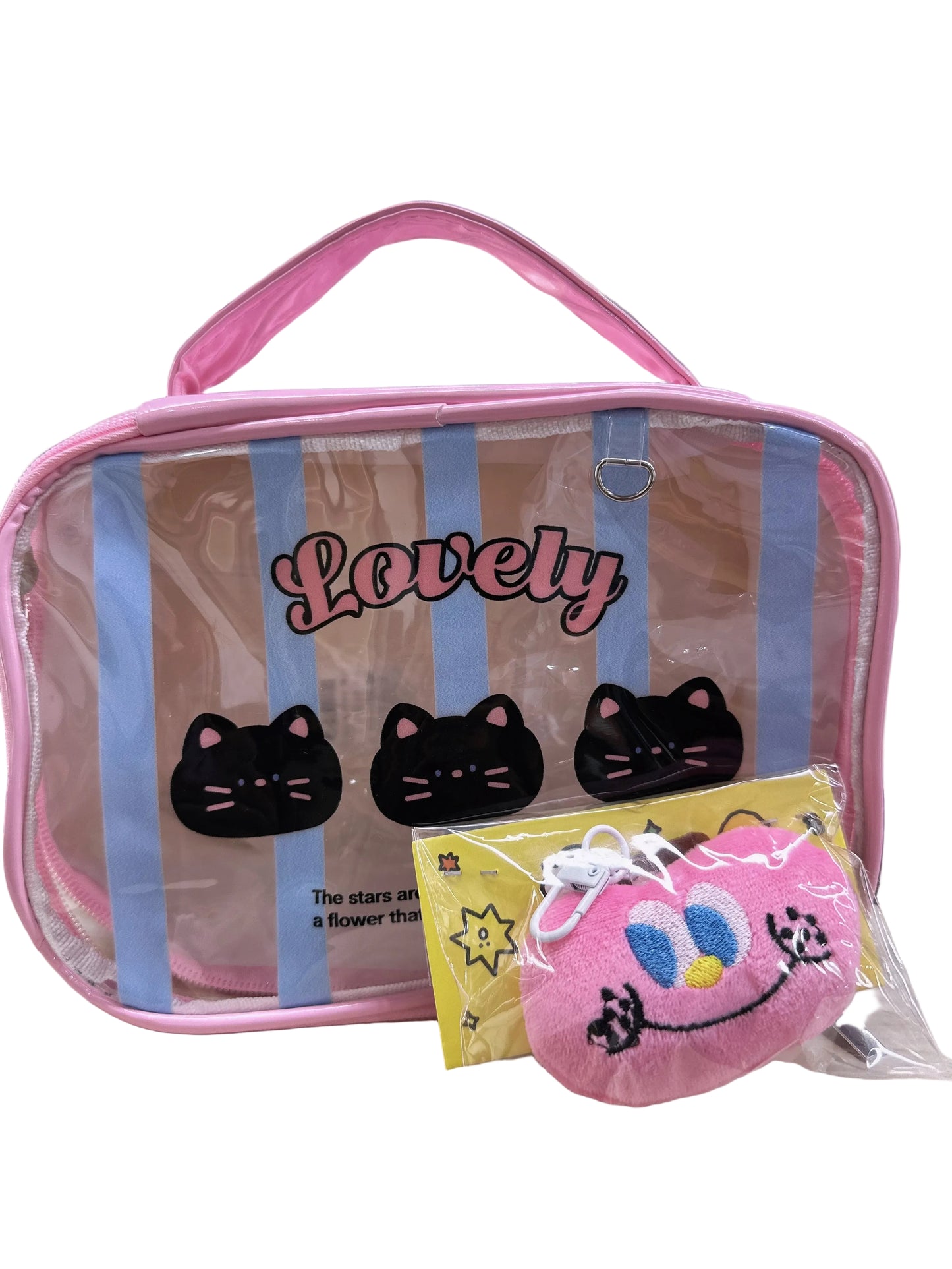 Bolsa de plástico transparente PVC (regalo 1 llavero )