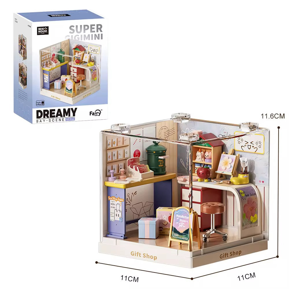 （MU08037）Rompecabezas 3D de Plástico, Casa en Miniatura DIY