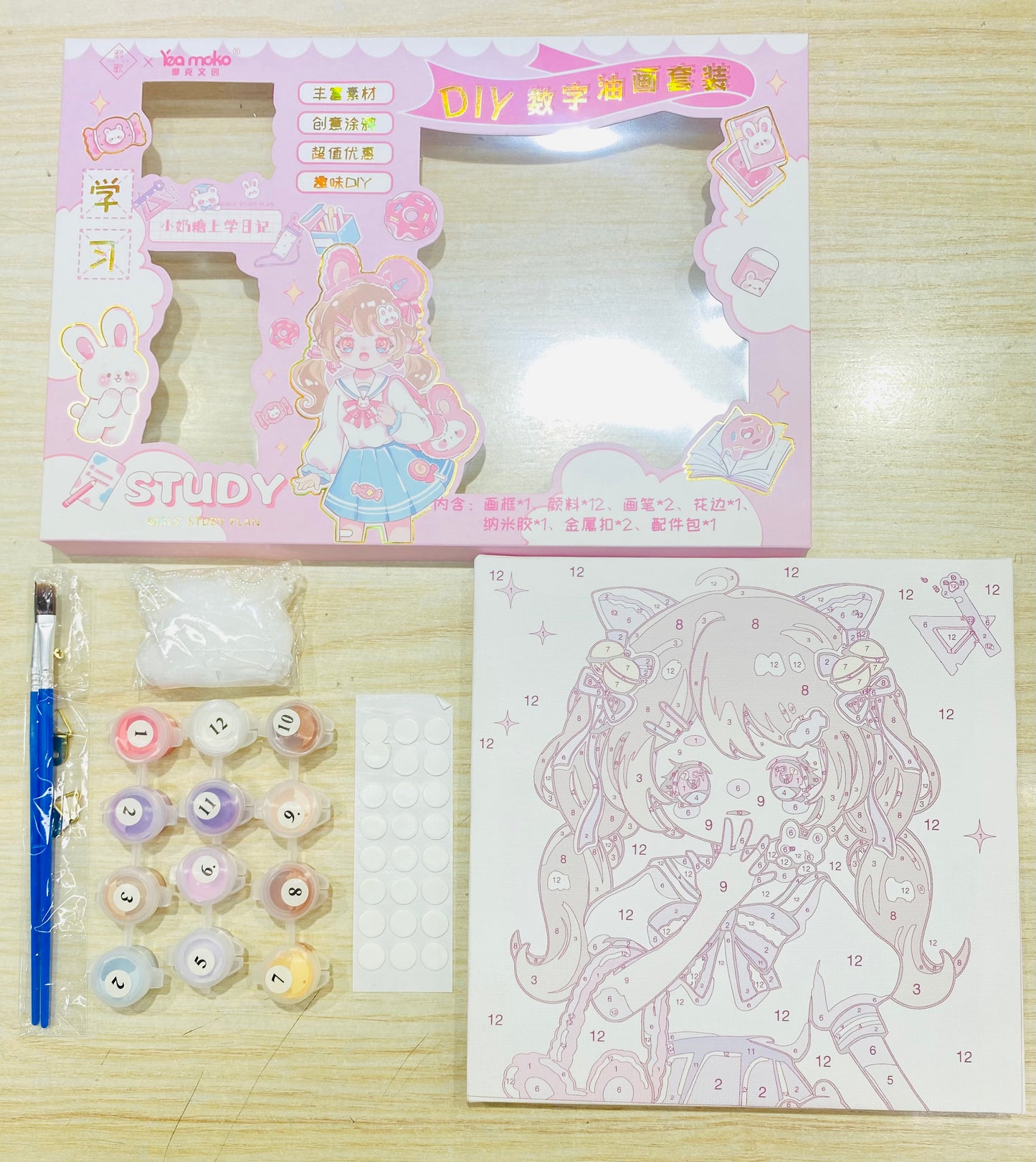 Set caja para pintar