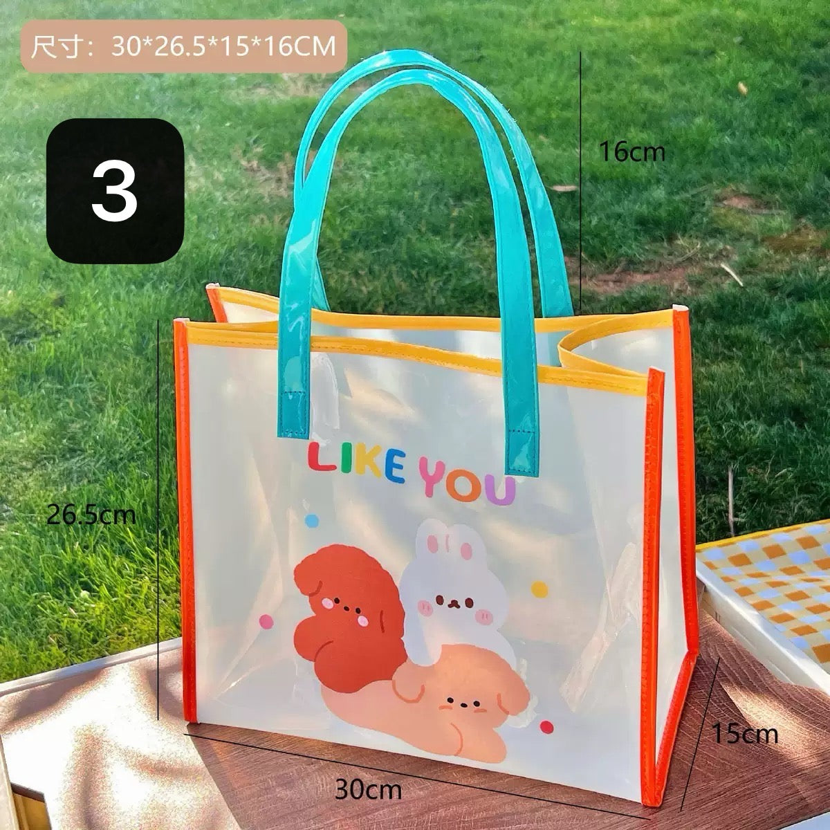 Bolsas de playa plástico transparente de PVC (ty-29-34)