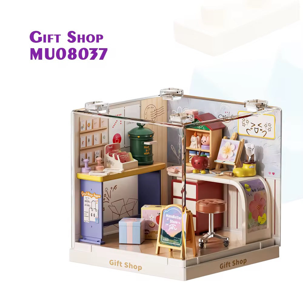 （MU08037）Rompecabezas 3D de Plástico, Casa en Miniatura DIY