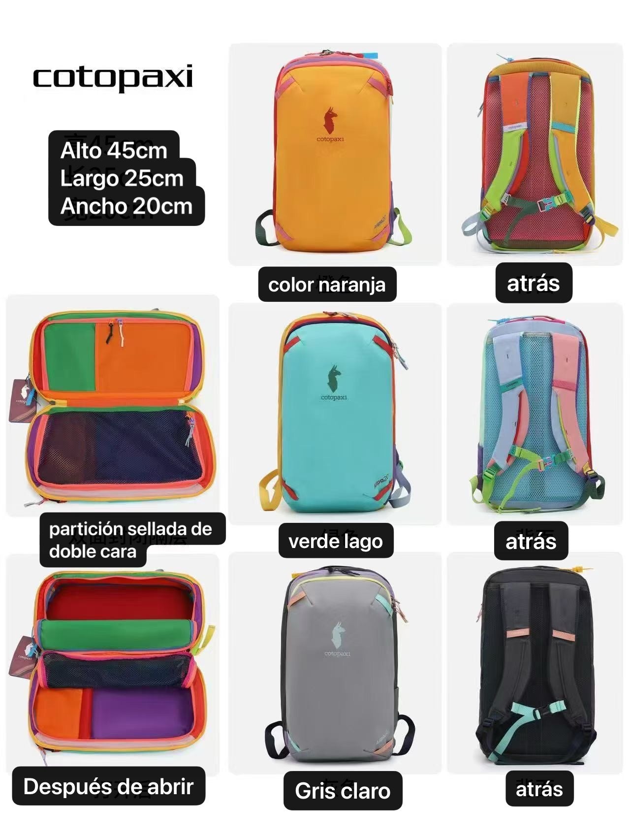 Mochila de viajeImpermeable 20L