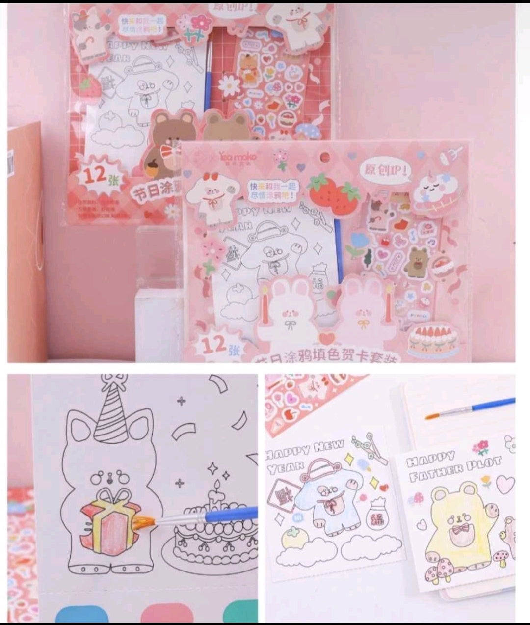 Set para pintar con stickers