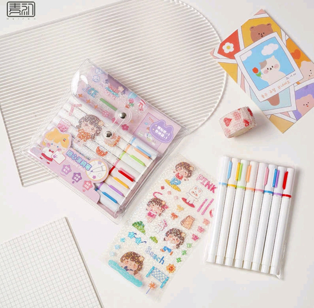 Set marcador + sticker