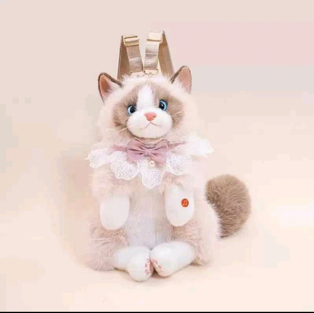 Mochila de gato con sonido
