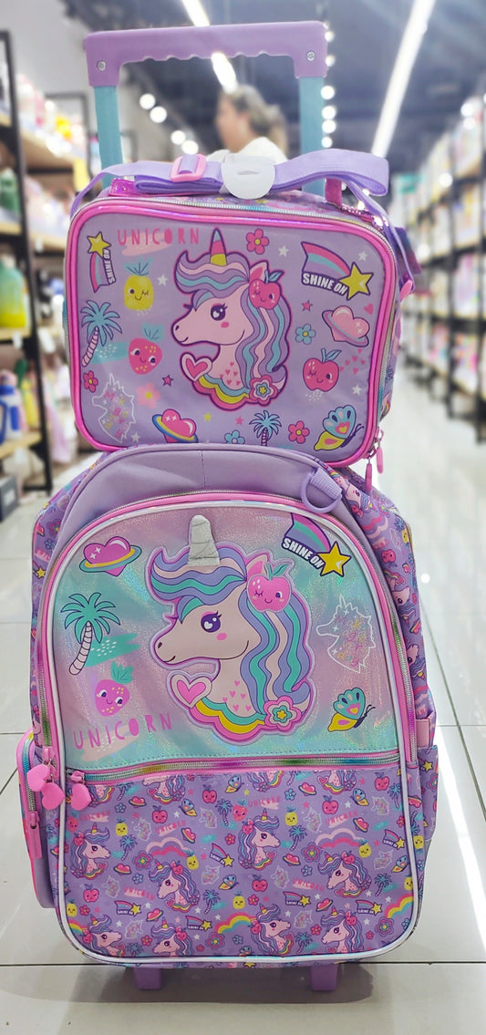 Mochila maleta+ Bolso Lonchera