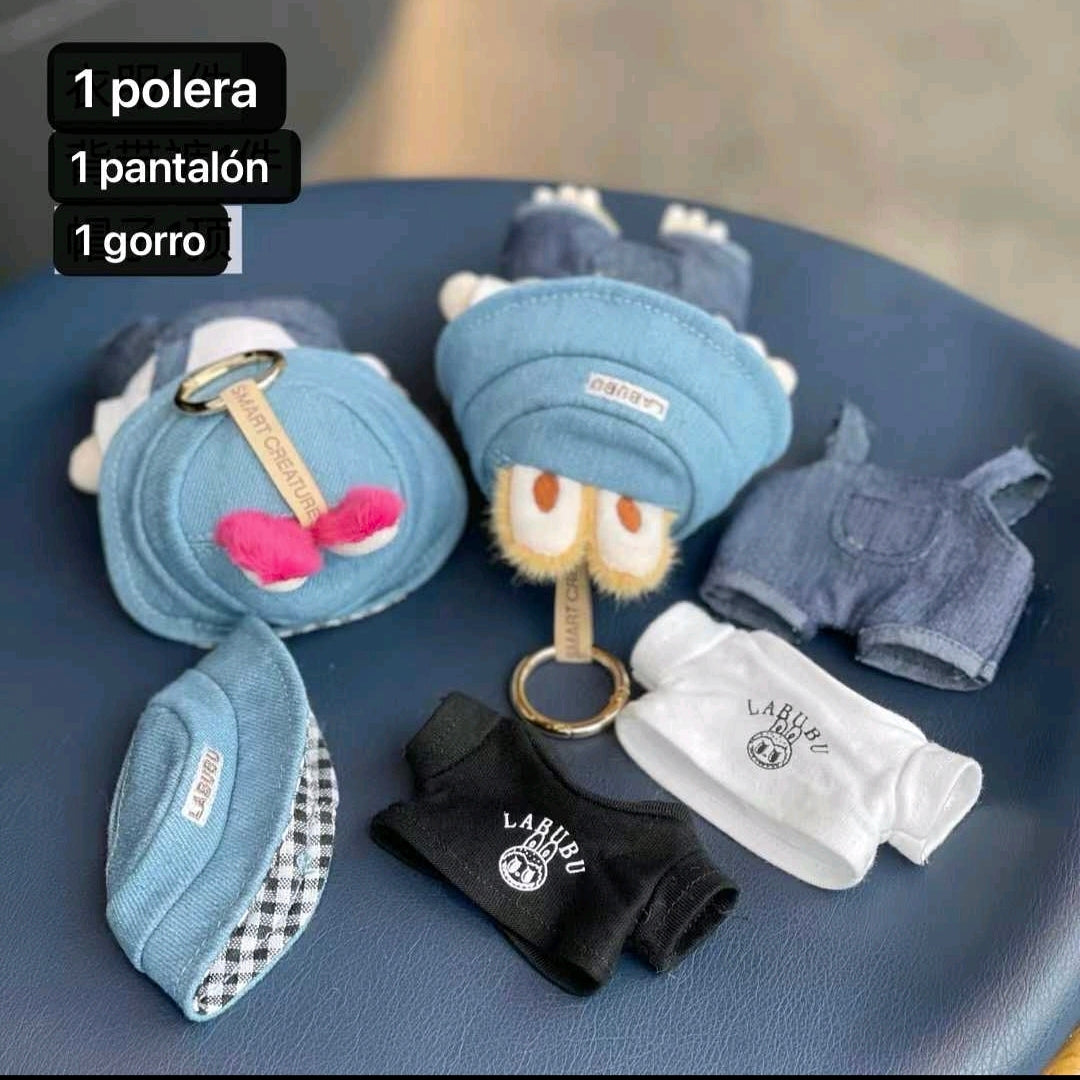 Llavero labubu con ropa