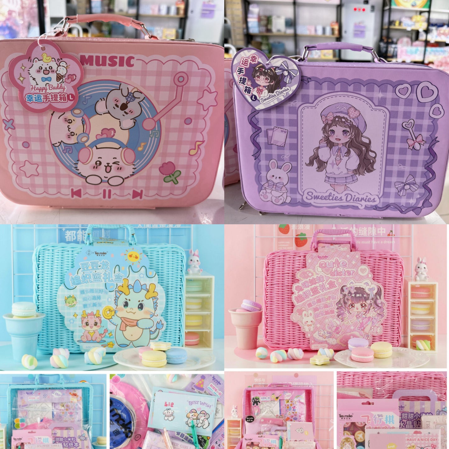 Set maleta de mano con papelería (Ym-2-9)