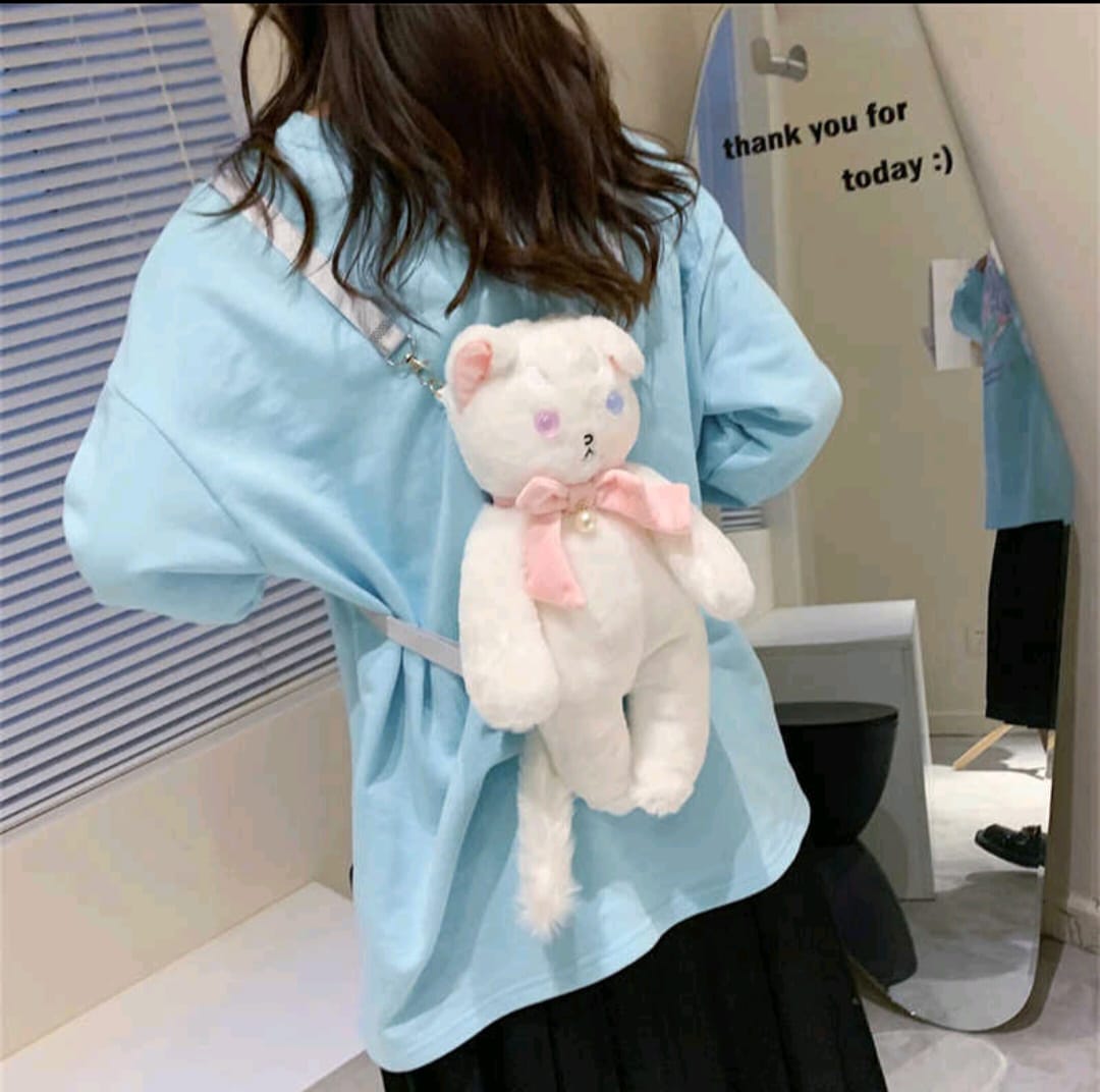 Bolso mochila  gato
