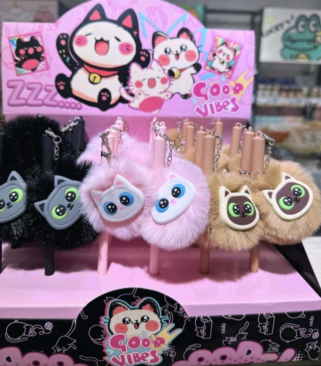 Lápiz pompón gato O-25