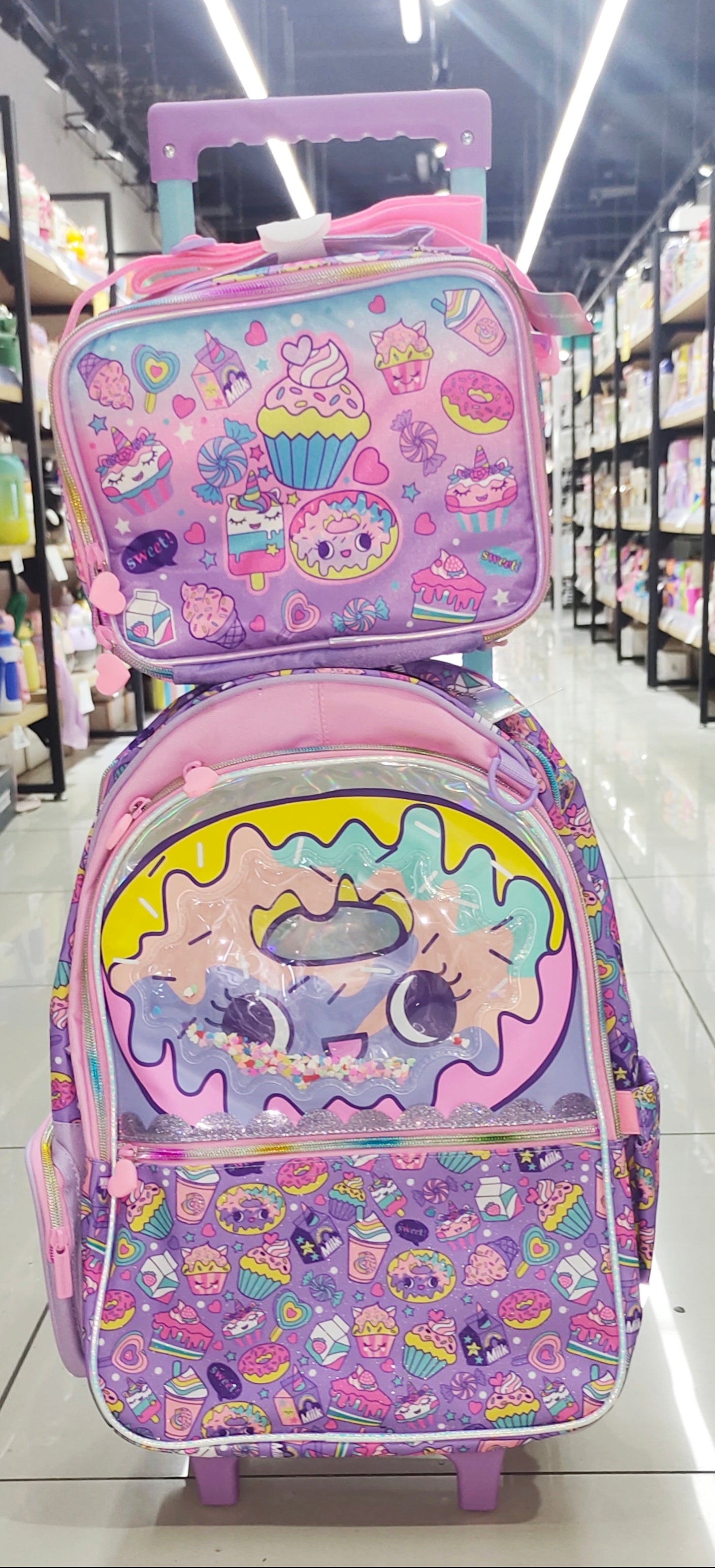 Mochila maleta+ Bolso Lonchera